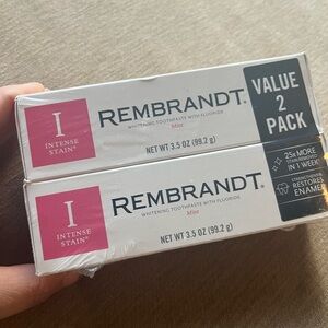 Rembrandt double pack intense stain whitening toothpaste